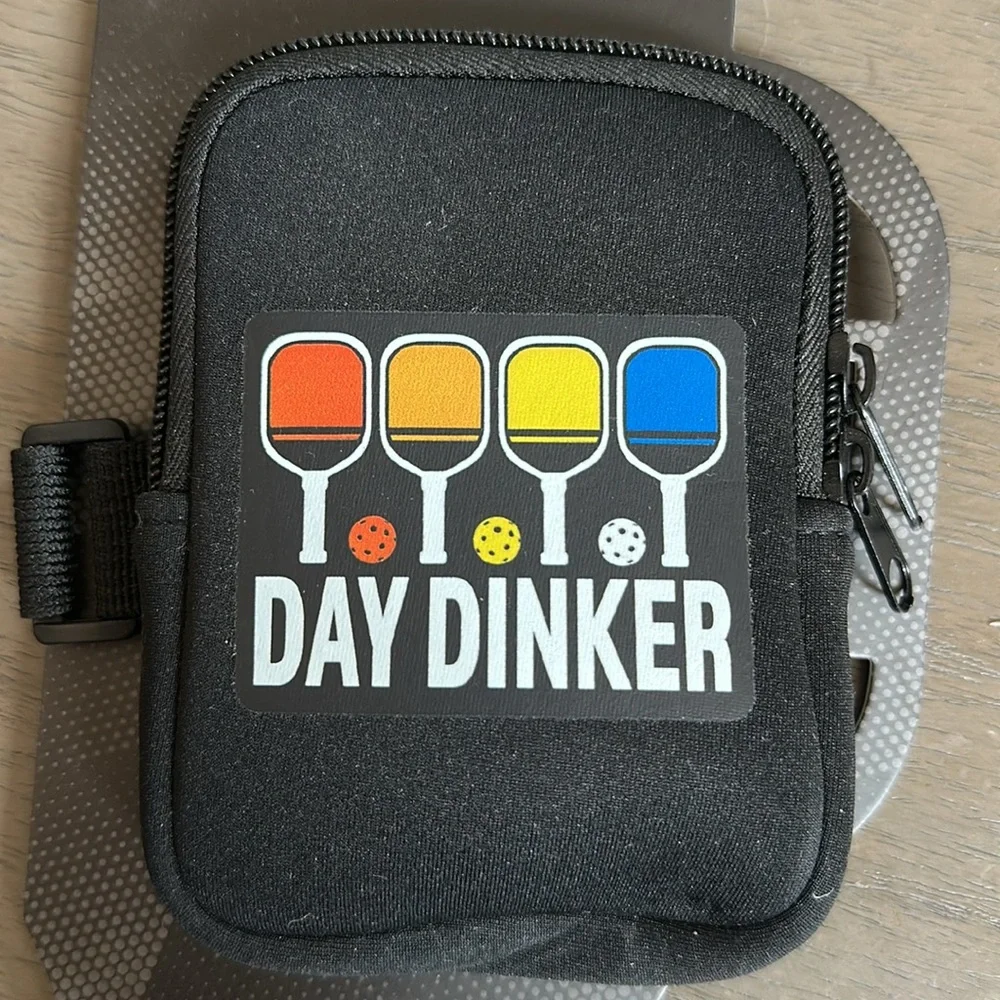 Day Drinker Black Phone Pouch